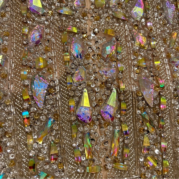 TERANI COUTURE SHORT BEADED JEWELS EMBELLISHED COCKTAIL DRESS Formal WeddingProm - Picture 11 of 16